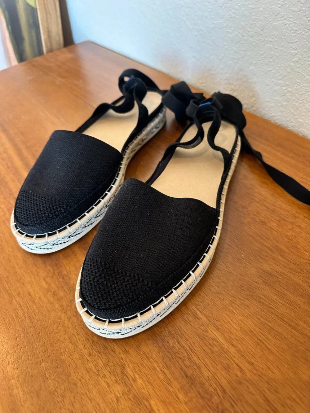 Rothy's The D'Orsay Espadrille, never worn -- 10, black
